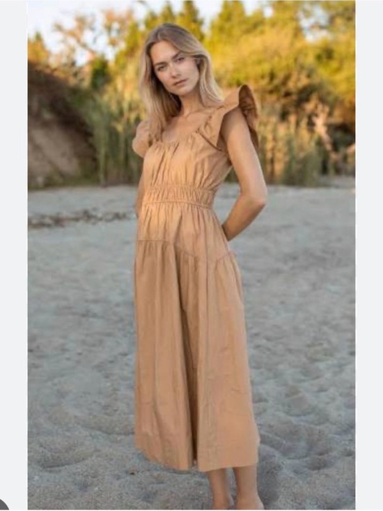 Marea By Liz Joy Dresses & Skirts - Marcea By Liz Joy Jane Dress in Camel Tan Size Small EUC